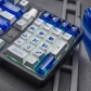 Geometry 144+47 PBT Dye-subbed PC Crystal Semitransparent Backlit Cool Keycaps Set Screen Printing with Oil Spraying